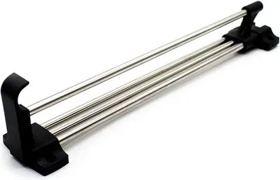 Obrázok produktu pre Točiteľné vešiaky na oblečenie, sada 2 ks, 350 mm, z ocele a plastu, do komody v spálni