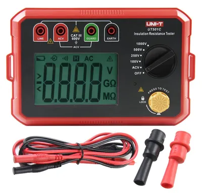 Zdjęcie produktu dla Miernik izolacji, 1000 V, 5 GΩ