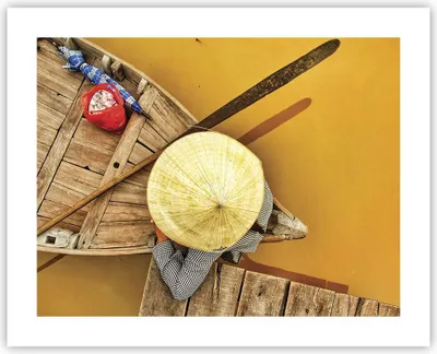 Produktbild von Poster - Poster ohne Rahmen - Asiatisch Boot Brücke - 50x40 cm - Wand Bild - Wanddeko - Wandbilder - Kunstposter - Wandposter - Bilder - Kunstdruck - Wanddekoration - Wandbild - P2XAA50x40-4844