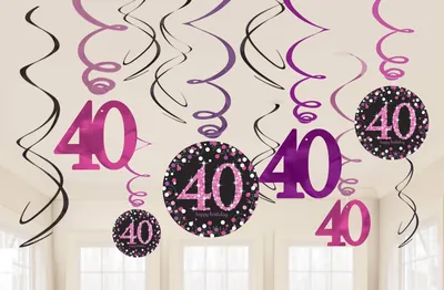 Produktbild von Amscan 9900605, Folie, Papier, Pink, 12 Stück(e)