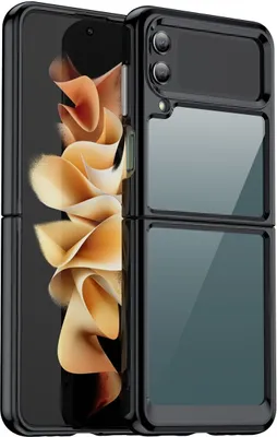 Produktbild von König Design Hülle kompatibel mit Samsung Galaxy Z Flip4 5G Kunststoff Soft Handyhülle - Handy Case Schwarz