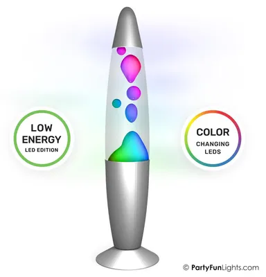 Image de PartyFunLights Lampe à lave à LED changeant de couleur