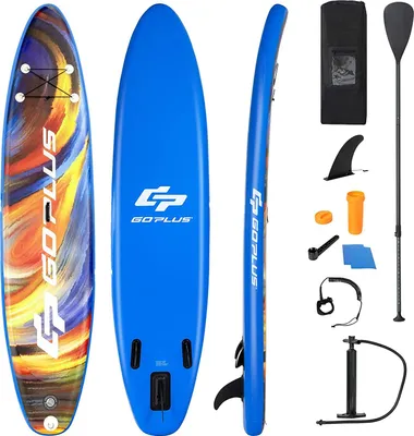 Produktbild von COSTWAY 320x76x15cm Stand Up Paddling Board Nafukovací SUP prkno Paddleboard s bezpečnostní šňůrou, pumpou a středovou ploutví
