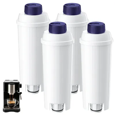Wasserfilter für Kaffeevollautomaten, 4 Stück, Aktivkohle