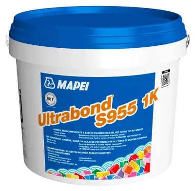 Imagen del producto de CASA39: Adhesivo Mapei Ultrabond Eco S955, sistema de un componente, para la instalación de parquet, envase de 15 kg