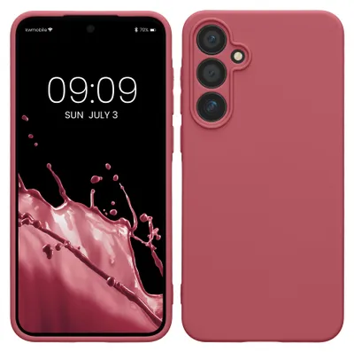 Produktbild von kwmobile Handyhülle für Samsung Galaxy A55 5G Hülle - weiches Handy Silikon Case - Schutzhülle Cover - Dark Rose