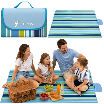 Productafbeelding van Picknick Stranddeken Opvouwbaar Lean Patterns 150 X 200cm