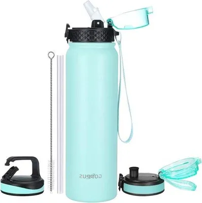 Produktbild von Isolierte Edelstahlwasserflasche 1L