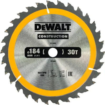 Produktbild von DeWalt Kreissägeblatt Handkr. 184/16 mm 30WZ
