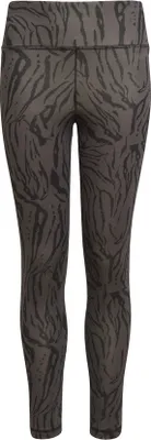Zdjęcie produktu dla Legginsy dziecięce Adidas Jr Tight Aop Opt Szary Six/czarny/biały Czarny