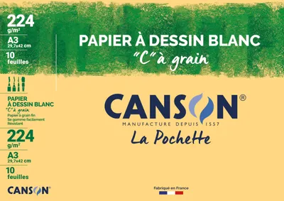 Produktbild von Canson C200027115, Kunstpapier, 224 g/m², 10 Blätter