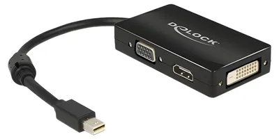 Obrázek produktu pro Delock Delock Adaptér mini Displayport 1.1 samec > VGA / HDMI / DVI samice Pasivní