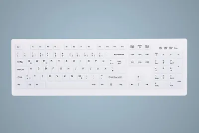 Immagine prodotto di Active Key AK-C8100FA-UVS-W/GE Tastiera USB QWERTY UK English Bianco (AK-C8100FA-UVS-W/GE)