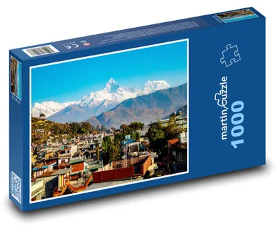 Obrázek produktu pro Puzzle 1000 Pokhara - město pod horami - martinpuzzle