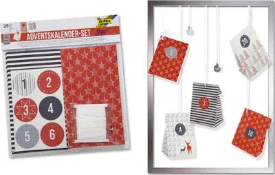 Immagine prodotto di Folia 9395 Adventskalender Set Style 24 Tüten