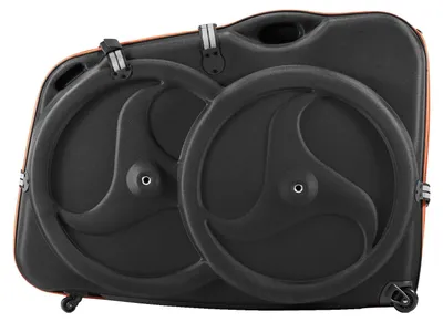 Produktbild von VEVOR Fahrrad Reisetasche, Fahrradtasche mit EVA-Hartschale, Schnellverschluss-Schnalle, Doppelreißverschluss, TSA-Schloss und Rädern, schwarze Fahrradtasche für das Flugzeug, praktische Transporttasche für 700C Rennrad