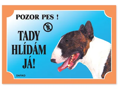 Zdjęcie produktu dla Pies ostrzegawczy Dafiko, Bullterier