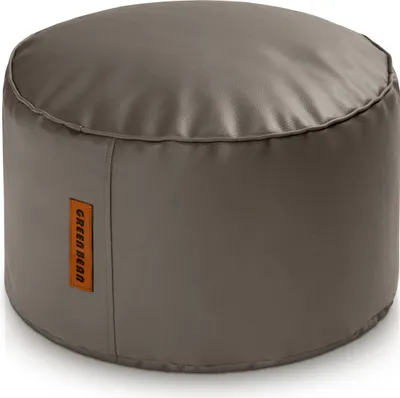 Produktbild von Green Bean® Sitzhocker aus Kunstleder - Pouf mit EPS Perlen Füllung - 43 x 30 cm - perfekte Ergänzung zum Sitzsack - Sitzwürfel Sitzkissen Hocker Fußhocker - Dunkelblau