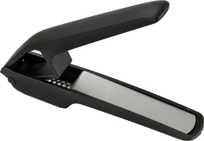 Immagine prodotto di Pressa per aglio Fackelmann, pressa di prova con manici ergonomici e setaccio rimovibile, taglia aglio di alta qualità (colore: nero/argento)