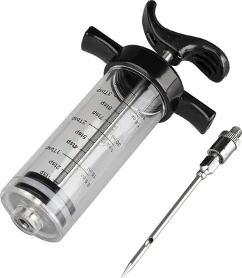 Produktbild von Ibili-Accessories Küchenspritze, Lebensmittelkunststoff, 23 cm, schwarz/transparent