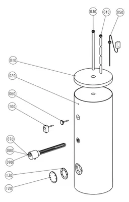 Image de Préparateur solaire à eau chaude Wolf SEM-2-300 avec 2 échangeurs thermiques à tubes lisses