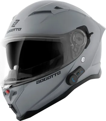 Immagine prodotto di Casco Bogotto H153 BT Bluetooth, grigio chiaro opaco, XS (54)