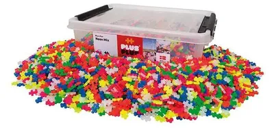 Produktbild von Plus-Plus Bausteine Neon - 3600 Stück kreatives Konstruktionsspielzeug