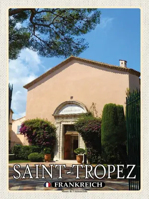 Produktbild von vianmo Holzschild 40x30 cm Saint-Tropez Frankreich Musée l'Annonciade