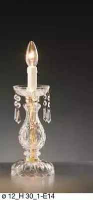 Zdjęcie produktu dla Stylowa lampa stołowa w stylu antycznym, luksusowa kryształowa lampa świecowa