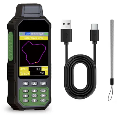 Obrázek produktu pro GPS geodetický přístroj, digitální ruční měřicí přístroj, 3,2palcový barevný displej, podpora GNSS, 7 metod měření sklonu a vzdálenosti,