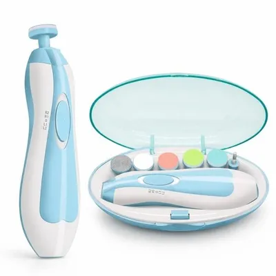 Produktbild von Elektrische Baby Nagelfeile BabyTrim für Babynägel Blau 13 cm