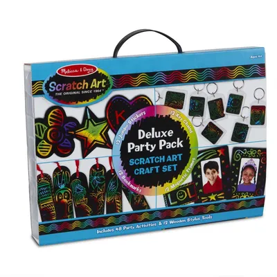 Obrázok produktu pre Melissa & Doug Scratch Art Deluxe Party Pack