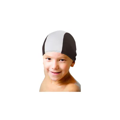 Produktbild von Sport-Thieme Schwimmkappen-Set "Textil", Schwarz-Weiß  , Kinder