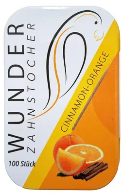 Produktbild von Wunderzahnstocher Cinnamon-Orange 100 Stück