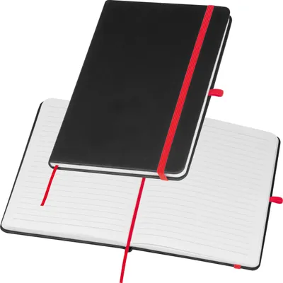 Produktbild von Notizbuch / mit Kunstlederumschlag / DIN A5 / 192 Seiten / Farbe: rot
