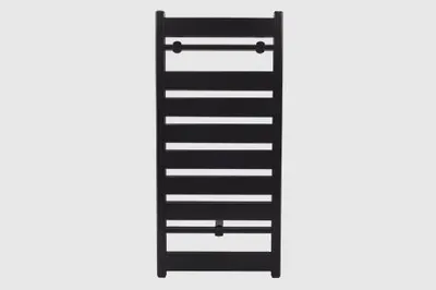 Produktbild von Home Care Commerce Aluminium-Handtuchheizkörper ALLTHERM Luxe Black 1400/600 1355x600mm, Schwarz (RAL 9005) – Leiterheizkörper fürs Bad