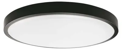 Productafbeelding van LED plafondlamp rond, model 8618S, zwart-wit, 18W, trale wit licht, 1800lm, kunststof, afmetingen: 6,5x23x23cm, IP44, V-TAC