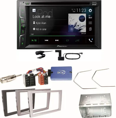 Produktbild von Pioneer AVH-A3200DAB Bluetooth Einbauset für Opel Omega B Meriva A Agila Vivaro