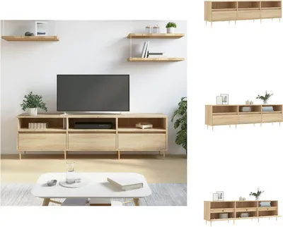 Produktbild von vidaXL TV-Schrank Sonoma-Eiche 150x30x44,5 cm Holzwerkstoff -  TV-Möbel