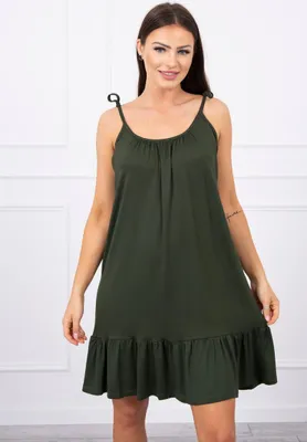 Zdjęcie produktu dla Kesi damska mini sukienka Lyonors khaki uniwersalna