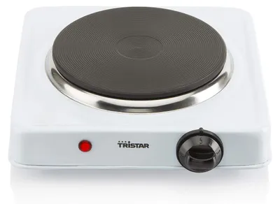 Produktbild von Tristar Einzelkochplatte – 1000 W – Einstellbarer Thermostat – Edelstahl – Ø 15 cm - KP-6185