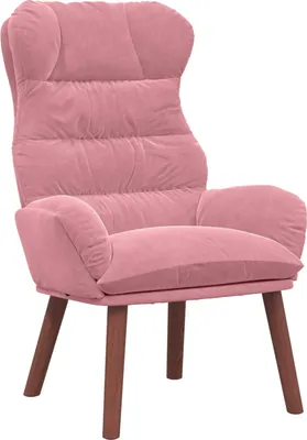 Image de fauteuil vidaXL rose 69 x 74 x 93 cm velours