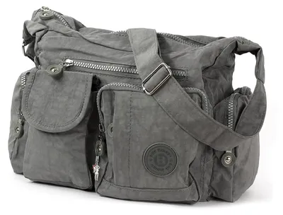 Produktbild von Tasche grau Damenhandtasche Nylon Bag Street 30x12x22 D3OTJ205K