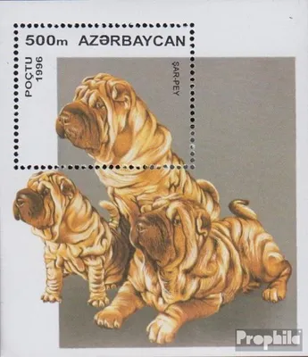 Produktbild von Briefmarken Aserbaidschan 1996 Mi Block22 (kompl.Ausg.) postfrisch Hundewelpen