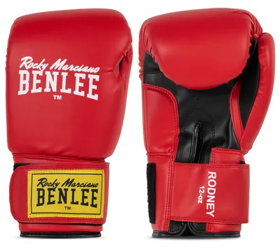 Image de Gants de boxe en similicuir RODNEY Red/Black 08 oz BENLEE
