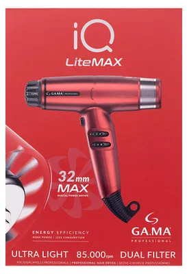Immagine prodotto di Ga.ma Professional IQ Lite Max Rosso- asciugacapelli