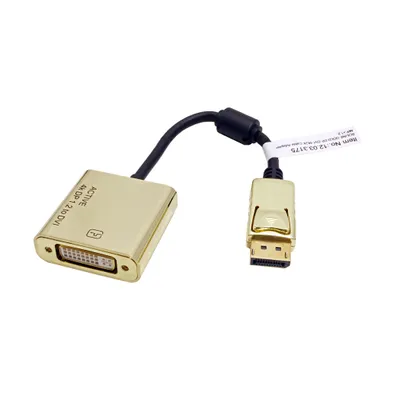 Obrázek produktu pro ROLINE 12.03.3175, 0,15 m, DisplayPort, DVI-D, Samec, Samice, Přímý