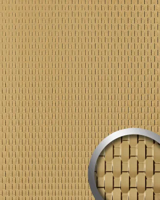 Imagen del producto de WallFace 24955 RATTAN 20 Gold Revestimiento mural liso brillante oro 2,6 m2