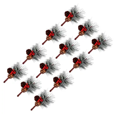 Produktbild von 12 Stück Künstlicher Tannenkranz mit Kiefernnadeln für die Weihnachtsdekoration