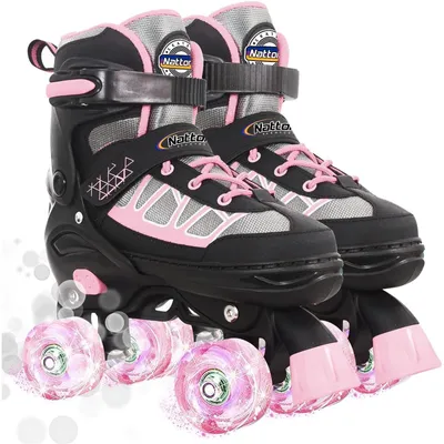 Imagen del producto de Patines ajustables para niños - color rosa